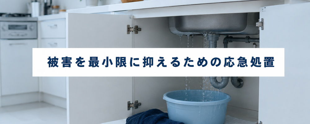 水漏れが起きたときの初動対応