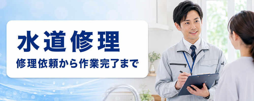水道修理|修理依頼から作業完了まで